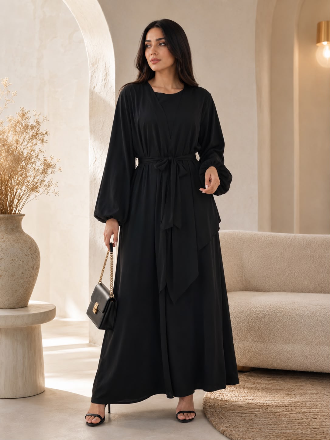Abaya Satin Élégance