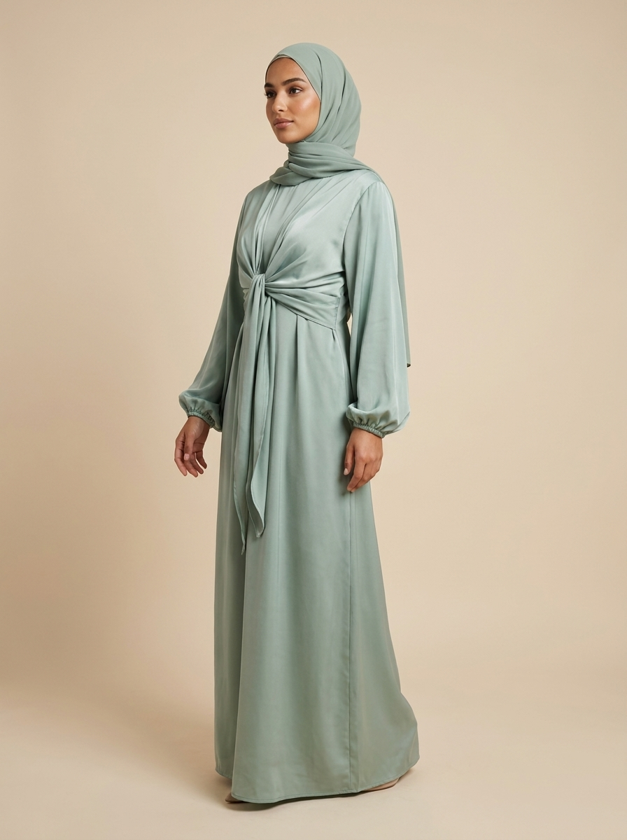 Abaya Signature, vue de profil – Kiswa Collection