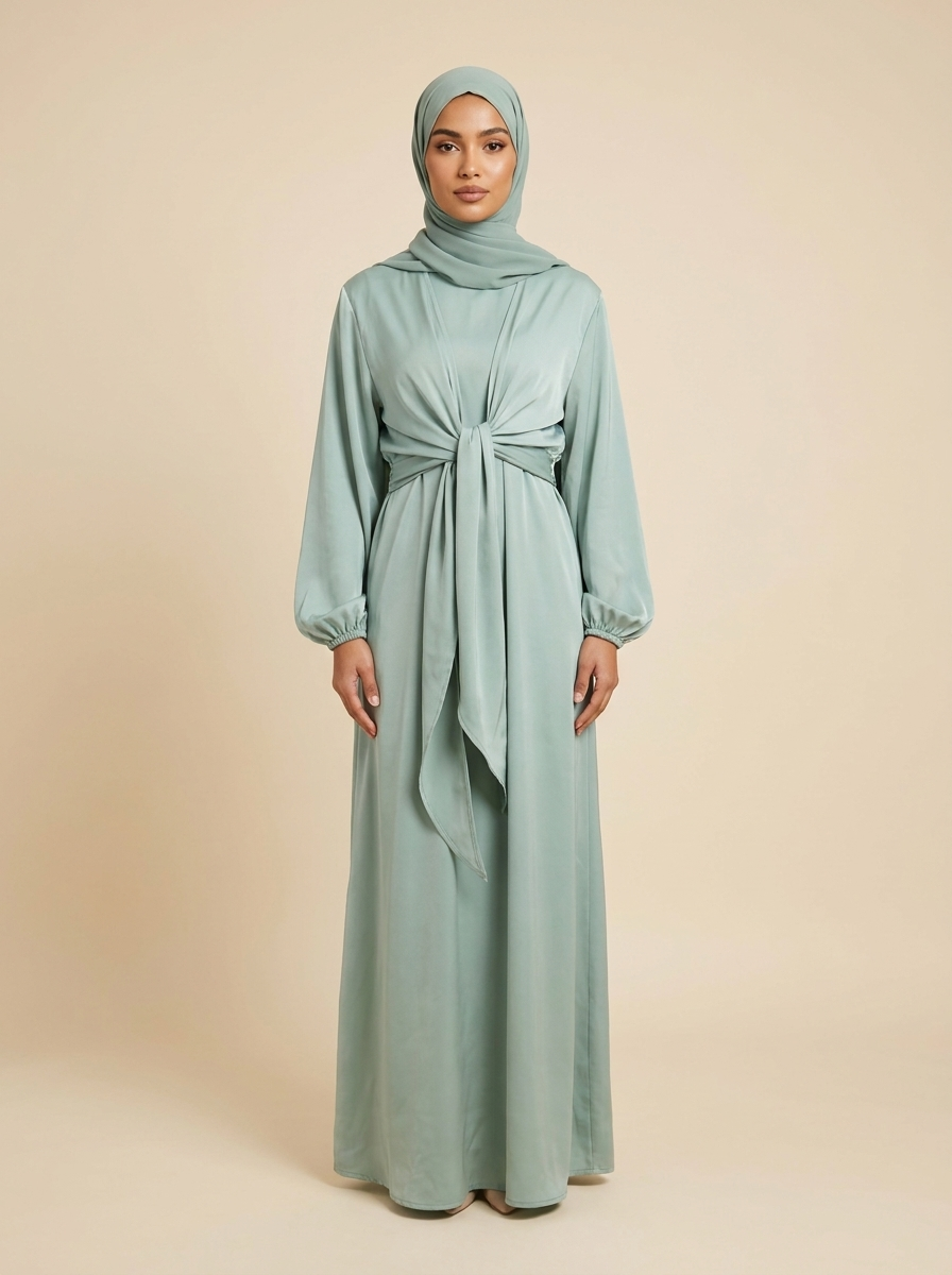 Abaya Signature vert sauge – Kiswa Collection